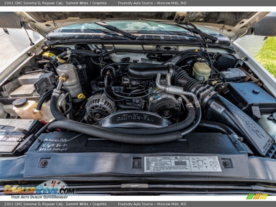 2001 GMC Sonoma SL Regular Cab 4.3 Liter OHV 12-Valve V6 Engine Photo #16