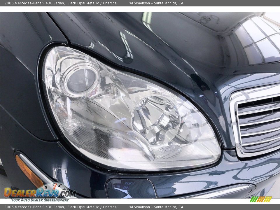 2006 Mercedes-Benz S 430 Sedan Black Opal Metallic / Charcoal Photo #27