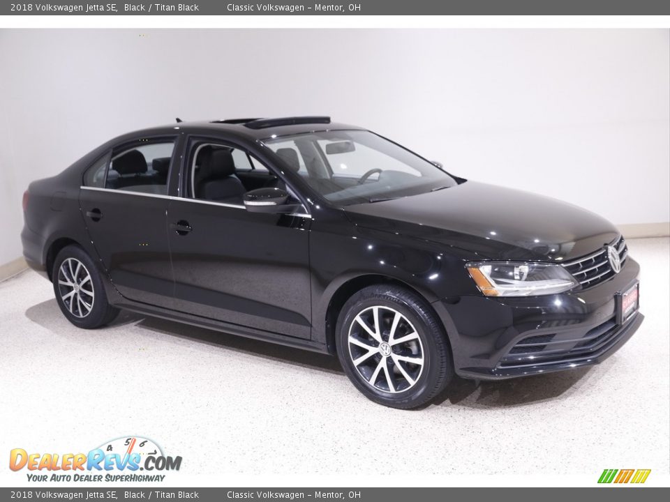 2018 Volkswagen Jetta SE Black / Titan Black Photo #1