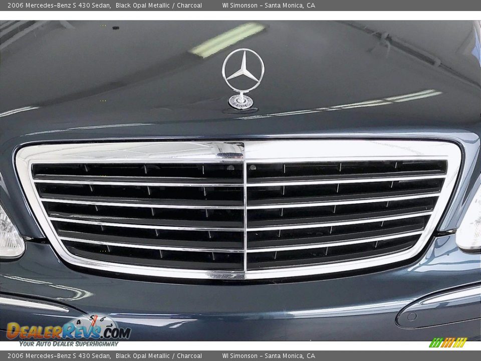 2006 Mercedes-Benz S 430 Sedan Black Opal Metallic / Charcoal Photo #29