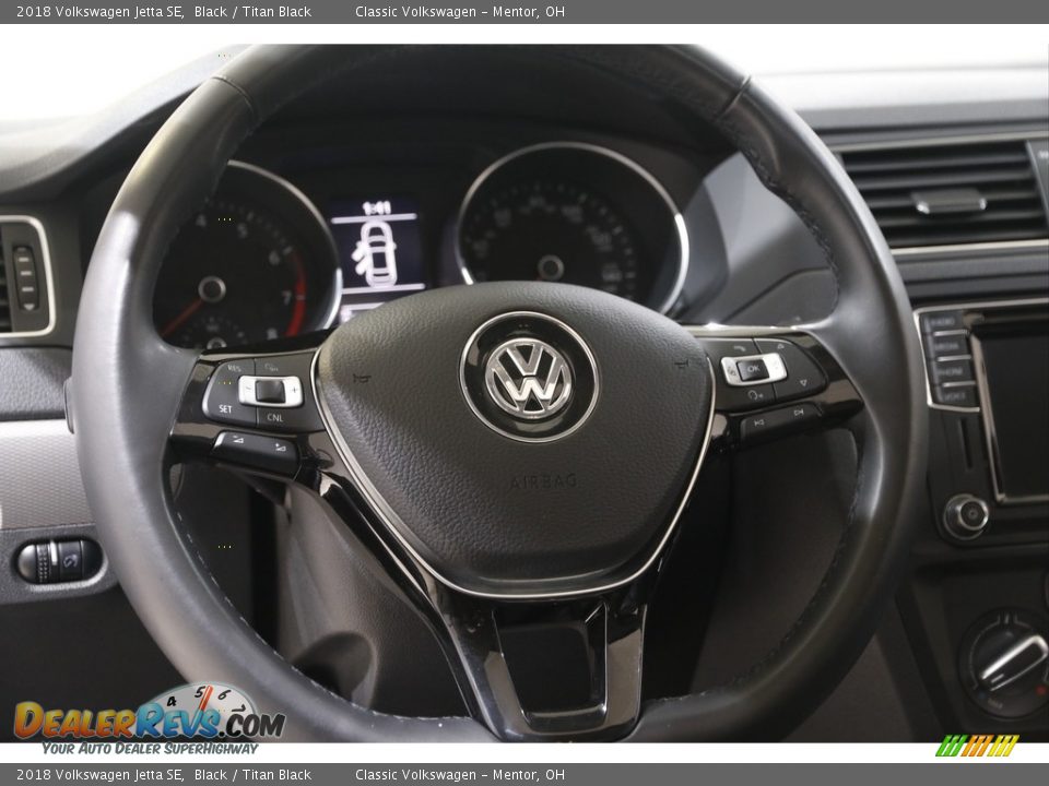 2018 Volkswagen Jetta SE Black / Titan Black Photo #7