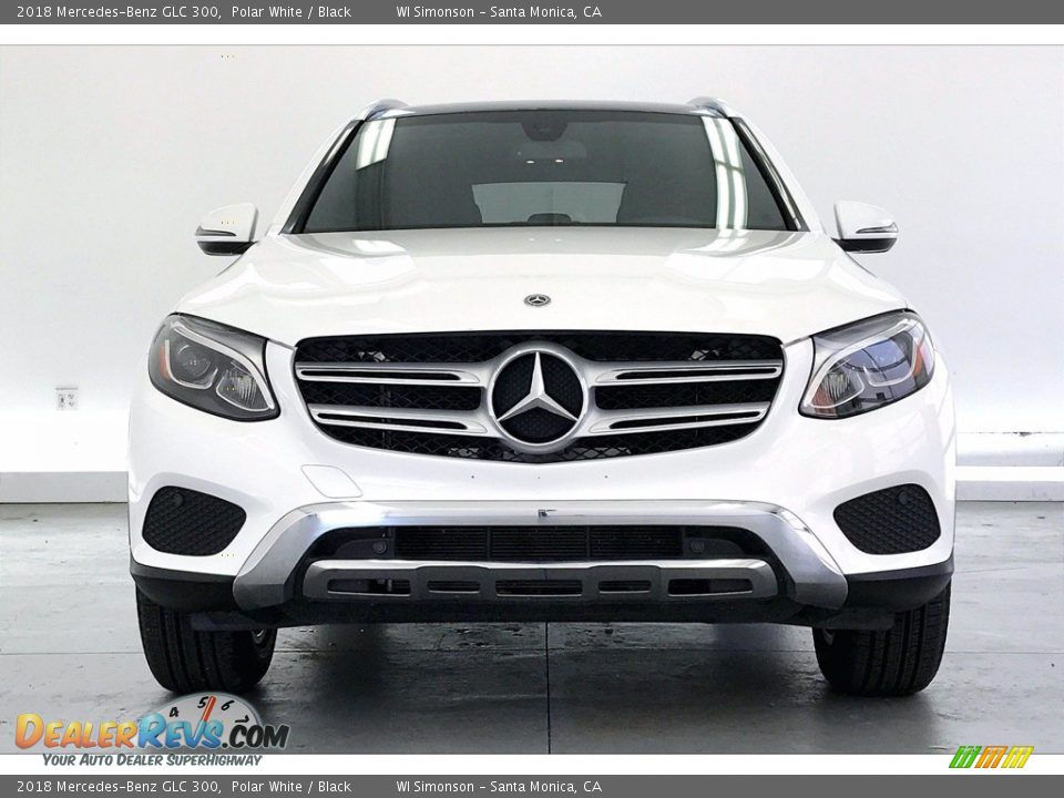 2018 Mercedes-Benz GLC 300 Polar White / Black Photo #2