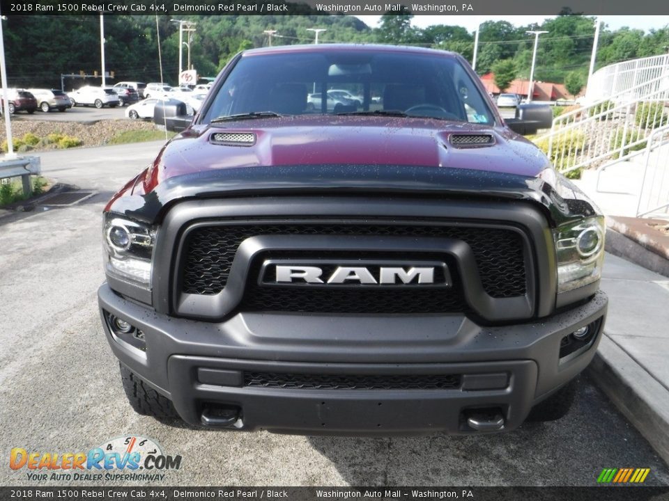 2018 Ram 1500 Rebel Crew Cab 4x4 Delmonico Red Pearl / Black Photo #16