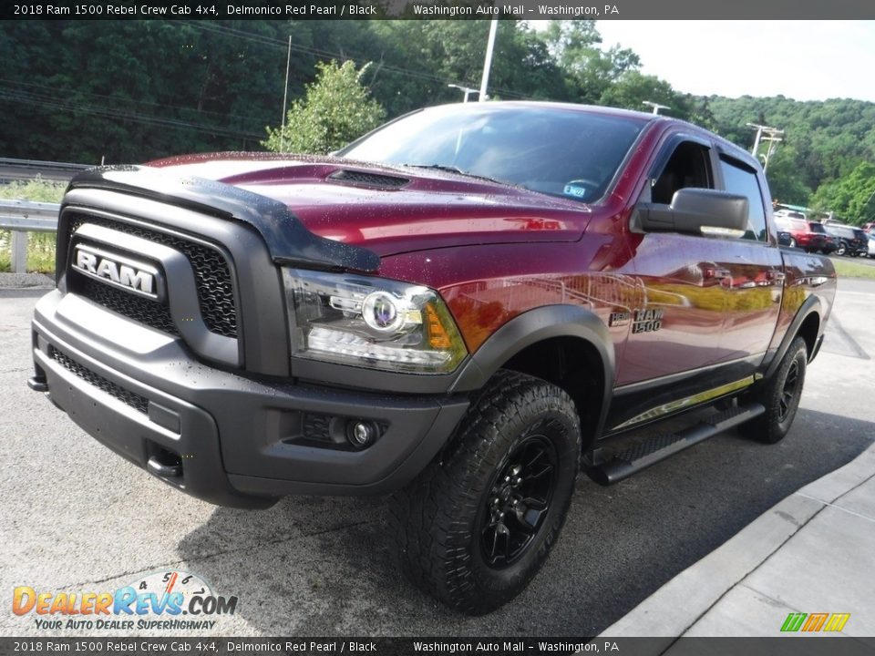 2018 Ram 1500 Rebel Crew Cab 4x4 Delmonico Red Pearl / Black Photo #17