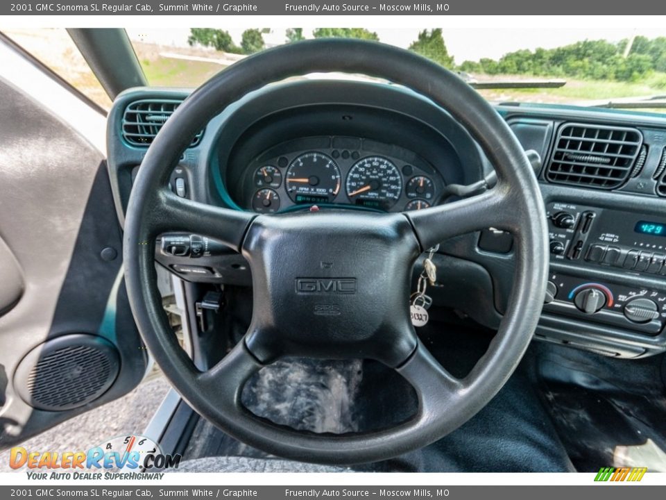 2001 GMC Sonoma SL Regular Cab Steering Wheel Photo #30