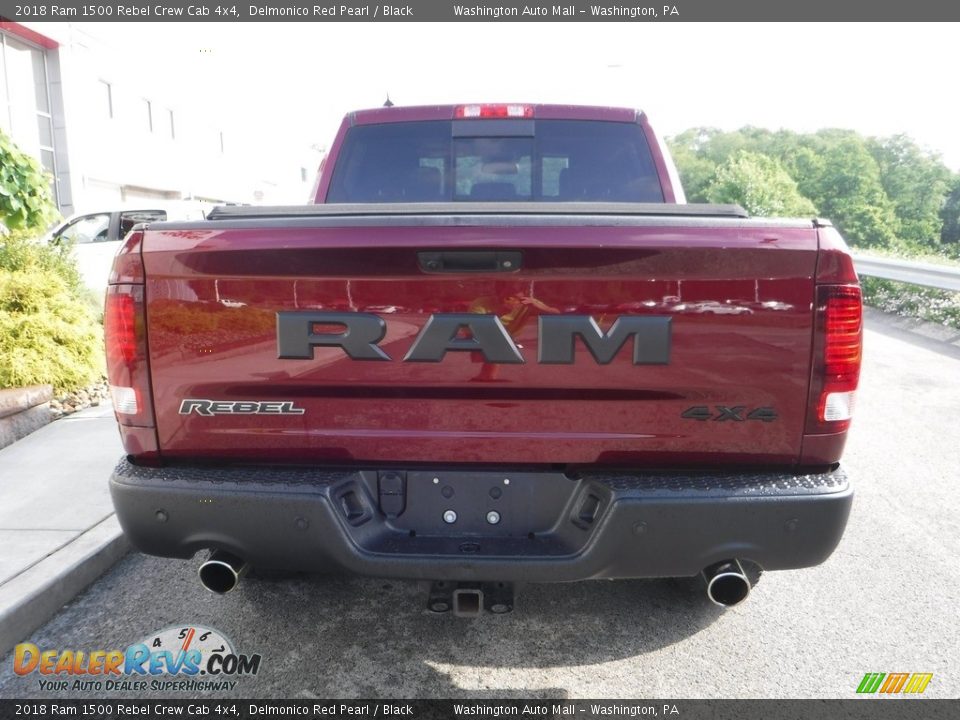 2018 Ram 1500 Rebel Crew Cab 4x4 Delmonico Red Pearl / Black Photo #22