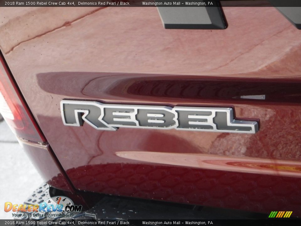 2018 Ram 1500 Rebel Crew Cab 4x4 Delmonico Red Pearl / Black Photo #25