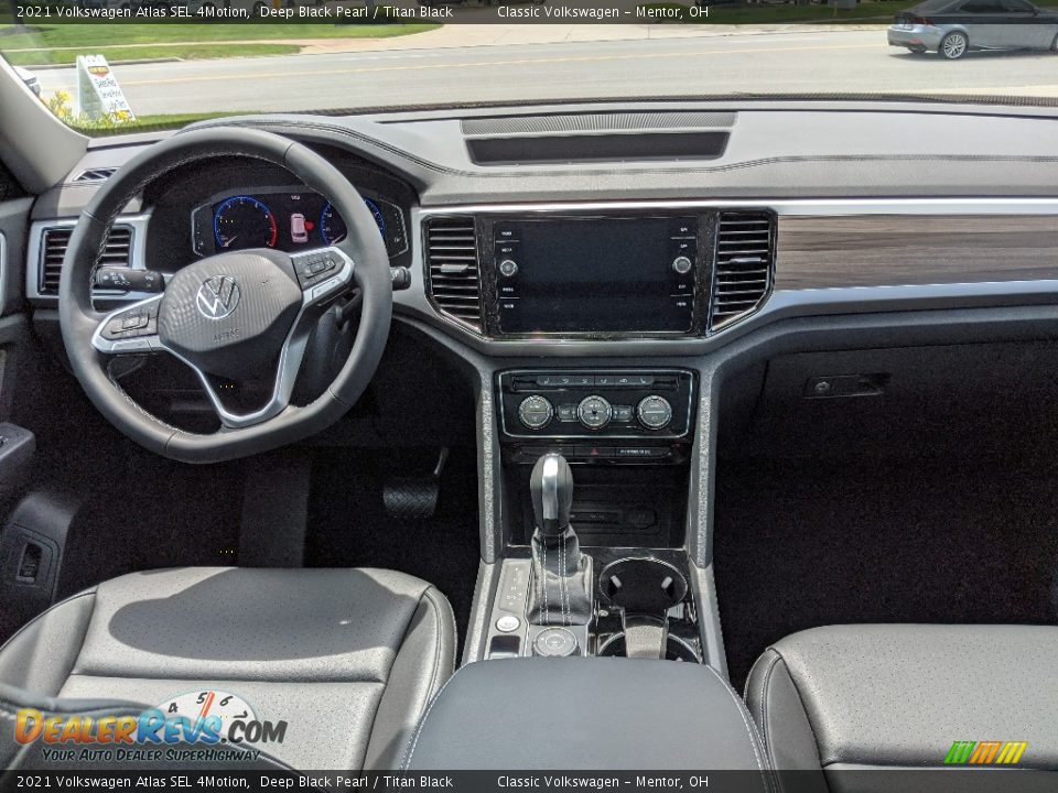 2021 Volkswagen Atlas SEL 4Motion Deep Black Pearl / Titan Black Photo #3