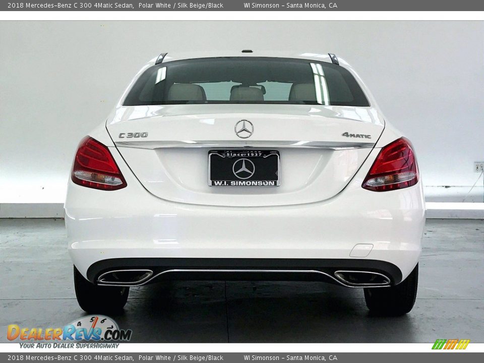 2018 Mercedes-Benz C 300 4Matic Sedan Polar White / Silk Beige/Black Photo #3