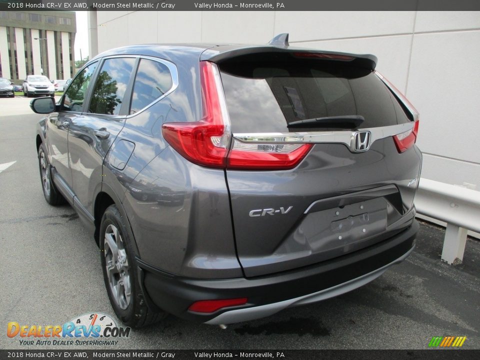 2018 Honda CR-V EX AWD Modern Steel Metallic / Gray Photo #3