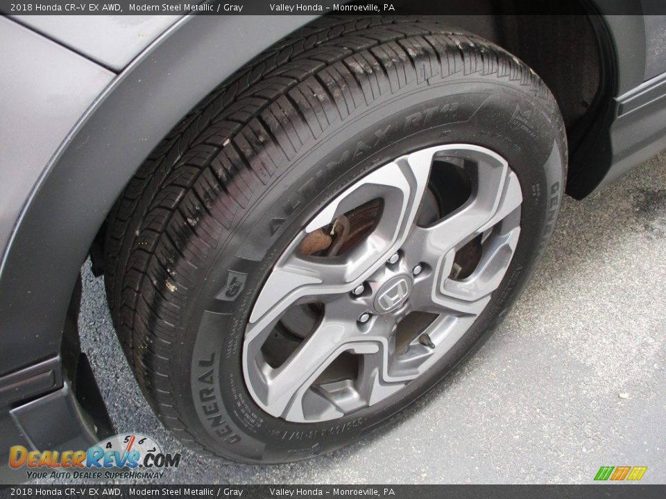 2018 Honda CR-V EX AWD Modern Steel Metallic / Gray Photo #6