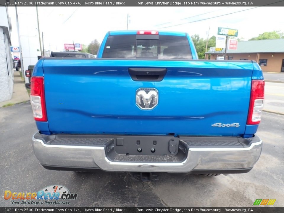 2021 Ram 2500 Tradesman Crew Cab 4x4 Hydro Blue Pearl / Black Photo #5