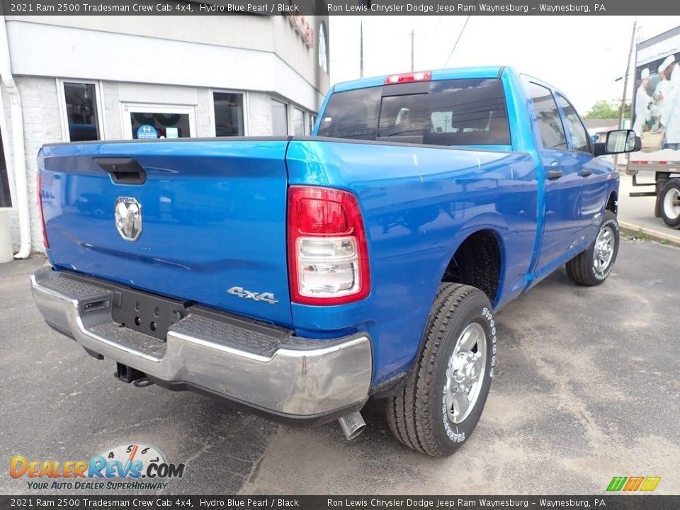 2021 Ram 2500 Tradesman Crew Cab 4x4 Hydro Blue Pearl / Black Photo #6