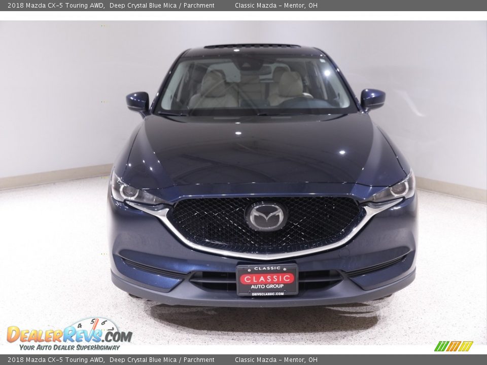 2018 Mazda CX-5 Touring AWD Deep Crystal Blue Mica / Parchment Photo #2