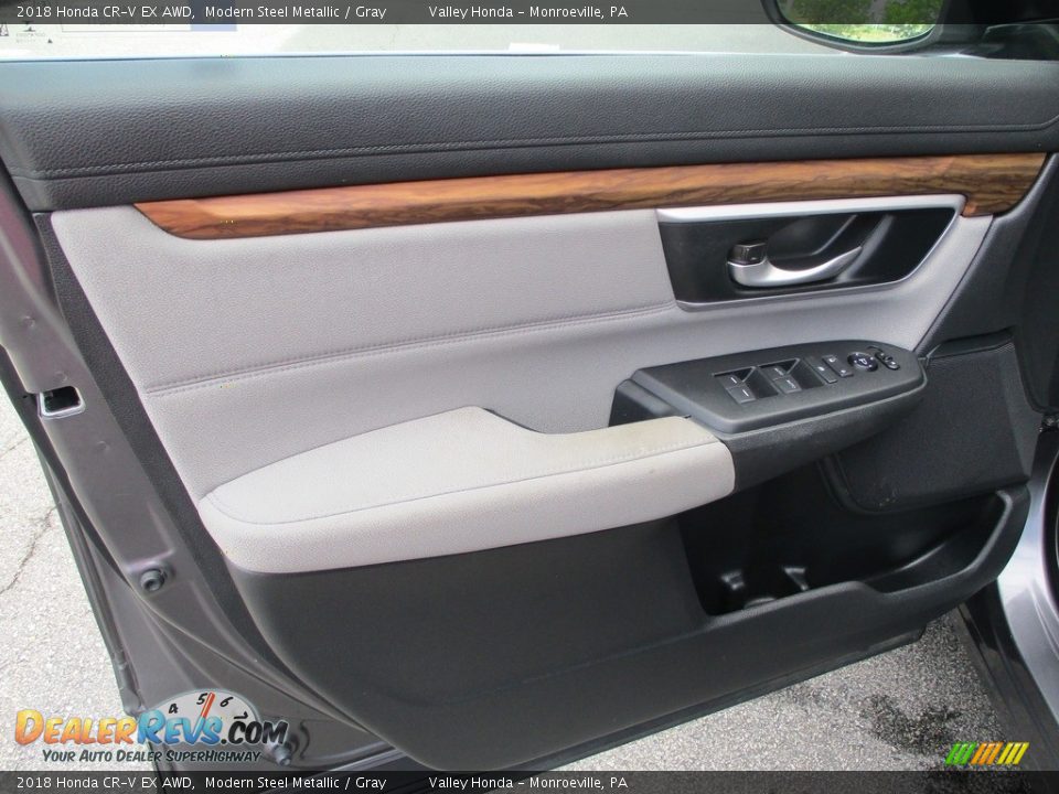2018 Honda CR-V EX AWD Modern Steel Metallic / Gray Photo #10