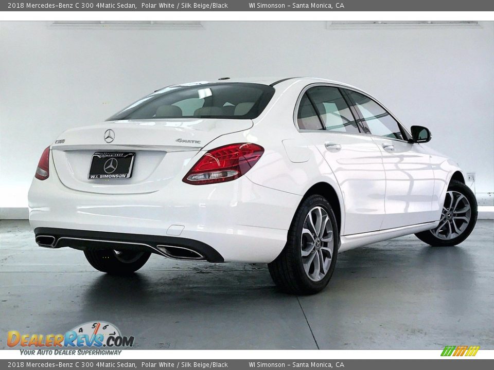 2018 Mercedes-Benz C 300 4Matic Sedan Polar White / Silk Beige/Black Photo #13