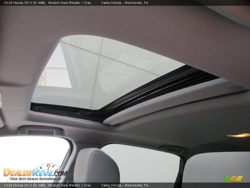 2018 Honda CR-V EX AWD Modern Steel Metallic / Gray Photo #11