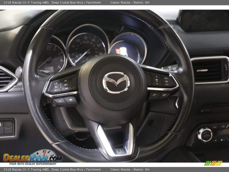 2018 Mazda CX-5 Touring AWD Deep Crystal Blue Mica / Parchment Photo #7