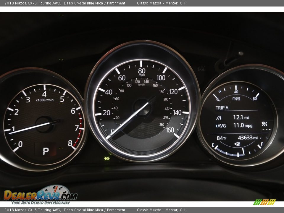 2018 Mazda CX-5 Touring AWD Deep Crystal Blue Mica / Parchment Photo #8