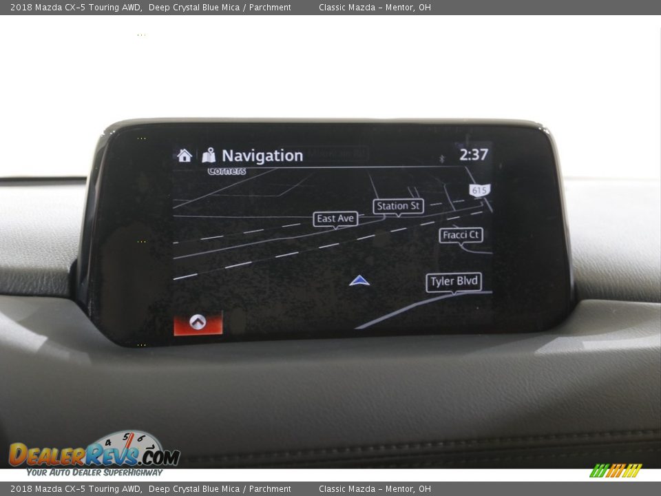 2018 Mazda CX-5 Touring AWD Deep Crystal Blue Mica / Parchment Photo #10