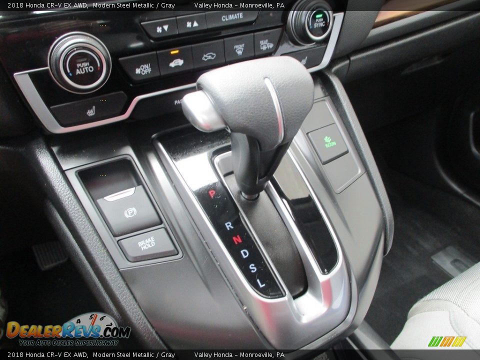 2018 Honda CR-V EX AWD Modern Steel Metallic / Gray Photo #16