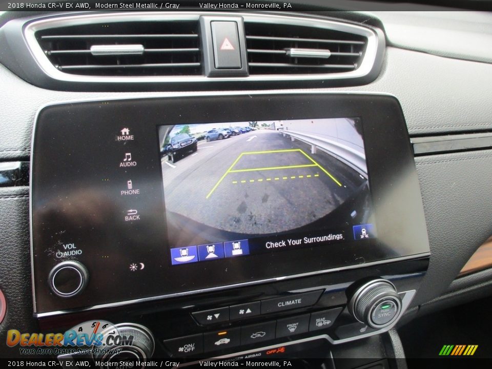 2018 Honda CR-V EX AWD Modern Steel Metallic / Gray Photo #17