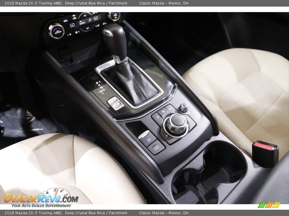 2018 Mazda CX-5 Touring AWD Deep Crystal Blue Mica / Parchment Photo #14