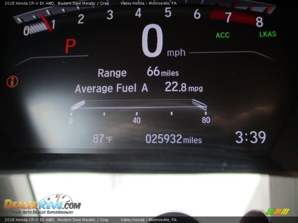 2018 Honda CR-V EX AWD Modern Steel Metallic / Gray Photo #20