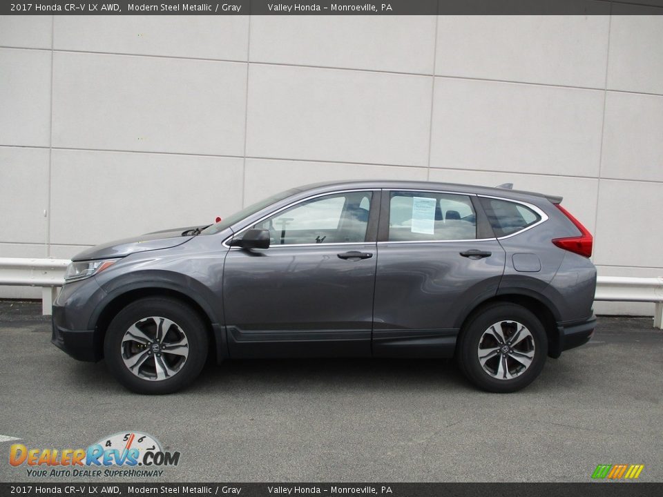 2017 Honda CR-V LX AWD Modern Steel Metallic / Gray Photo #2