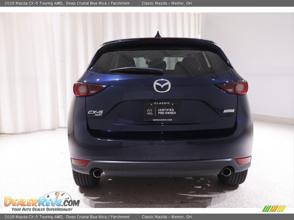 2018 Mazda CX-5 Touring AWD Deep Crystal Blue Mica / Parchment Photo #18