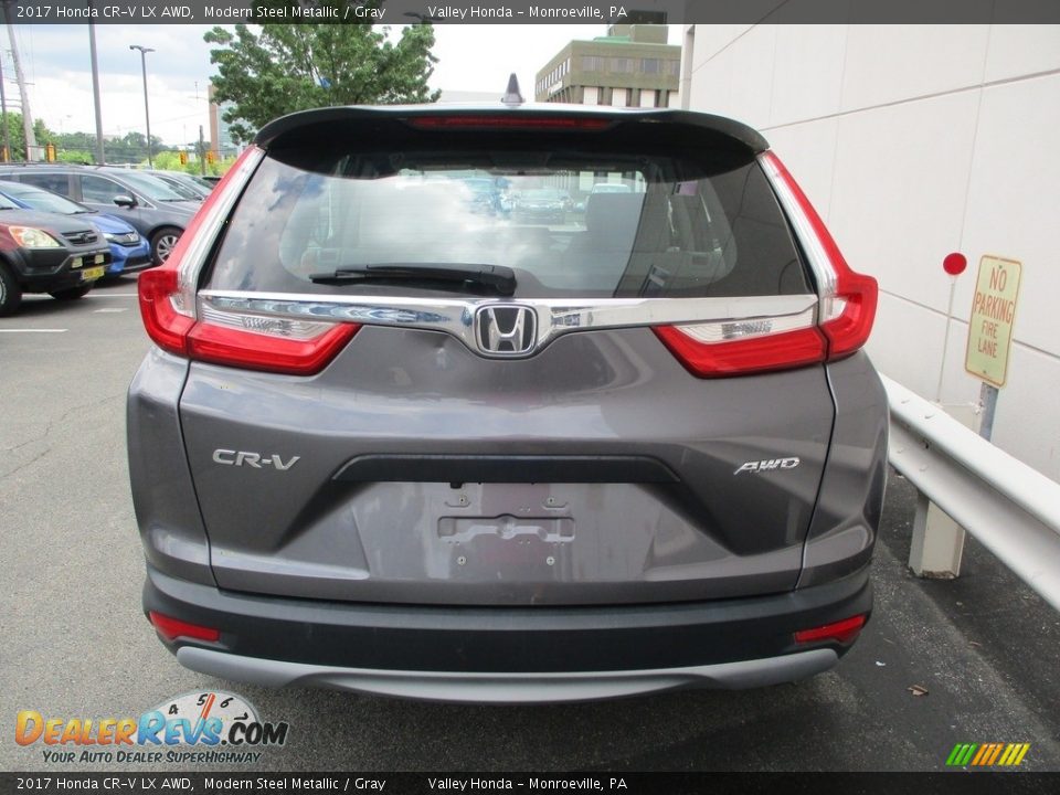 2017 Honda CR-V LX AWD Modern Steel Metallic / Gray Photo #4