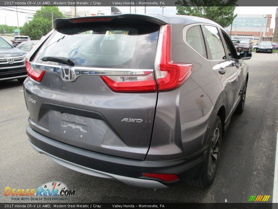 2017 Honda CR-V LX AWD Modern Steel Metallic / Gray Photo #5