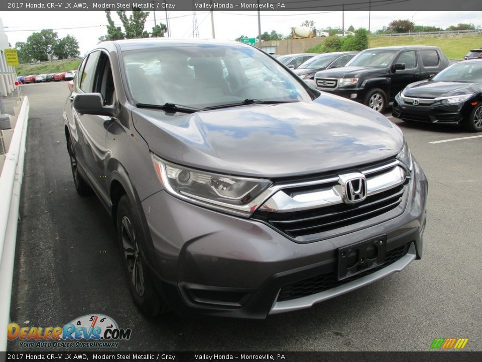 2017 Honda CR-V LX AWD Modern Steel Metallic / Gray Photo #7