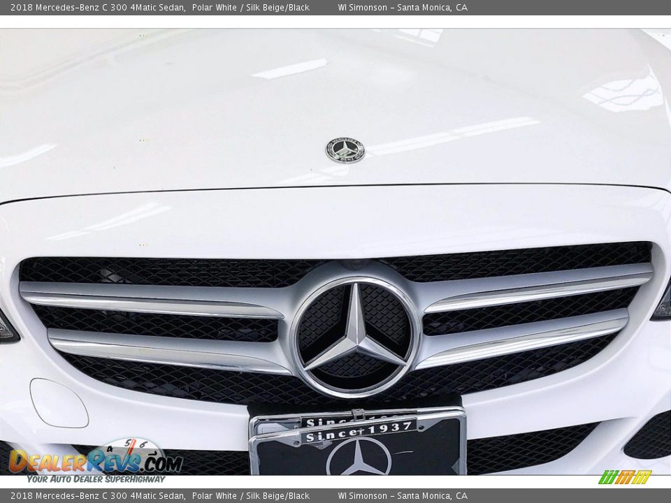 2018 Mercedes-Benz C 300 4Matic Sedan Polar White / Silk Beige/Black Photo #30