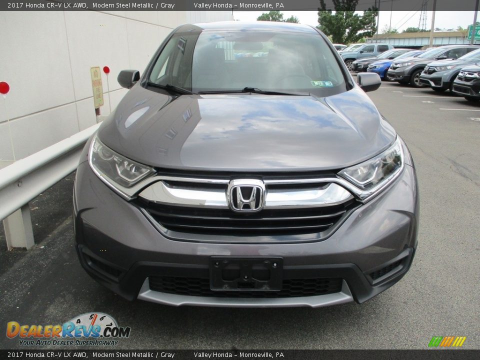 2017 Honda CR-V LX AWD Modern Steel Metallic / Gray Photo #8