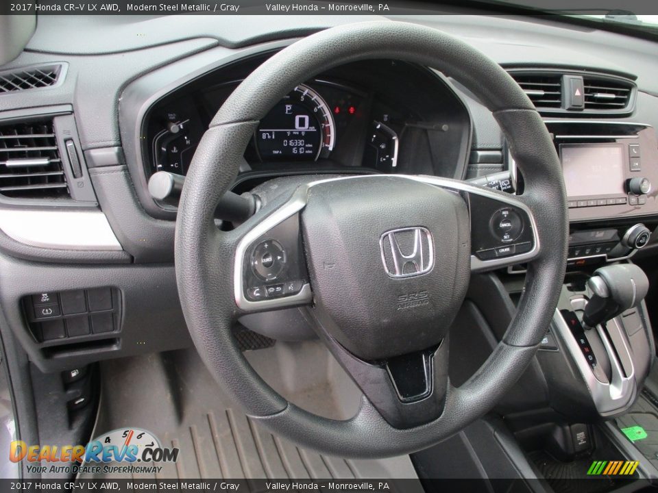 2017 Honda CR-V LX AWD Modern Steel Metallic / Gray Photo #13