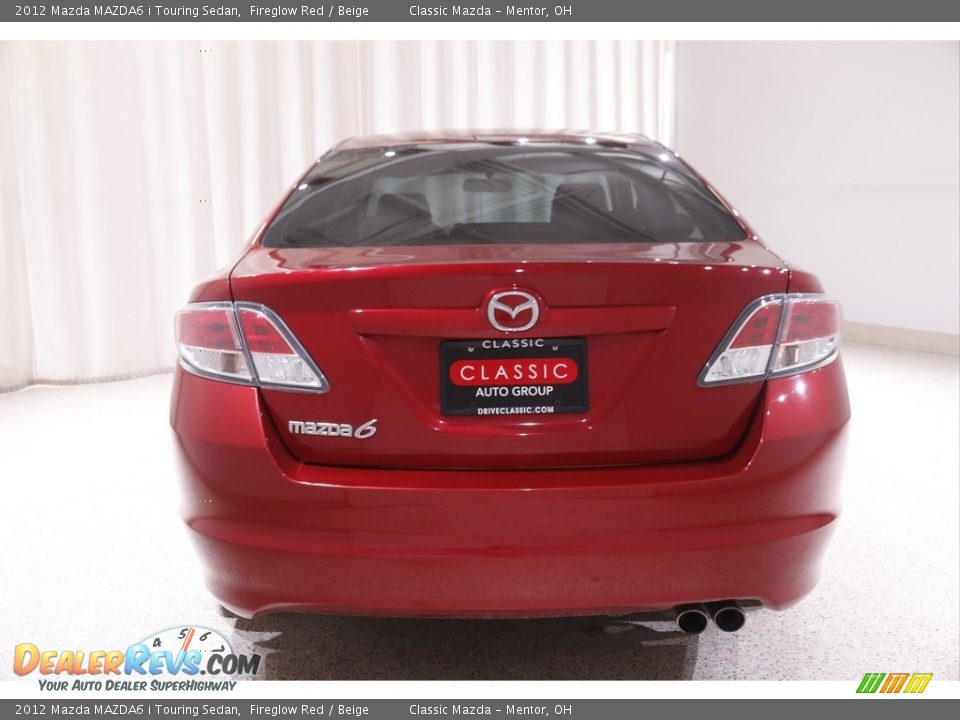 2012 Mazda MAZDA6 i Touring Sedan Fireglow Red / Beige Photo #17