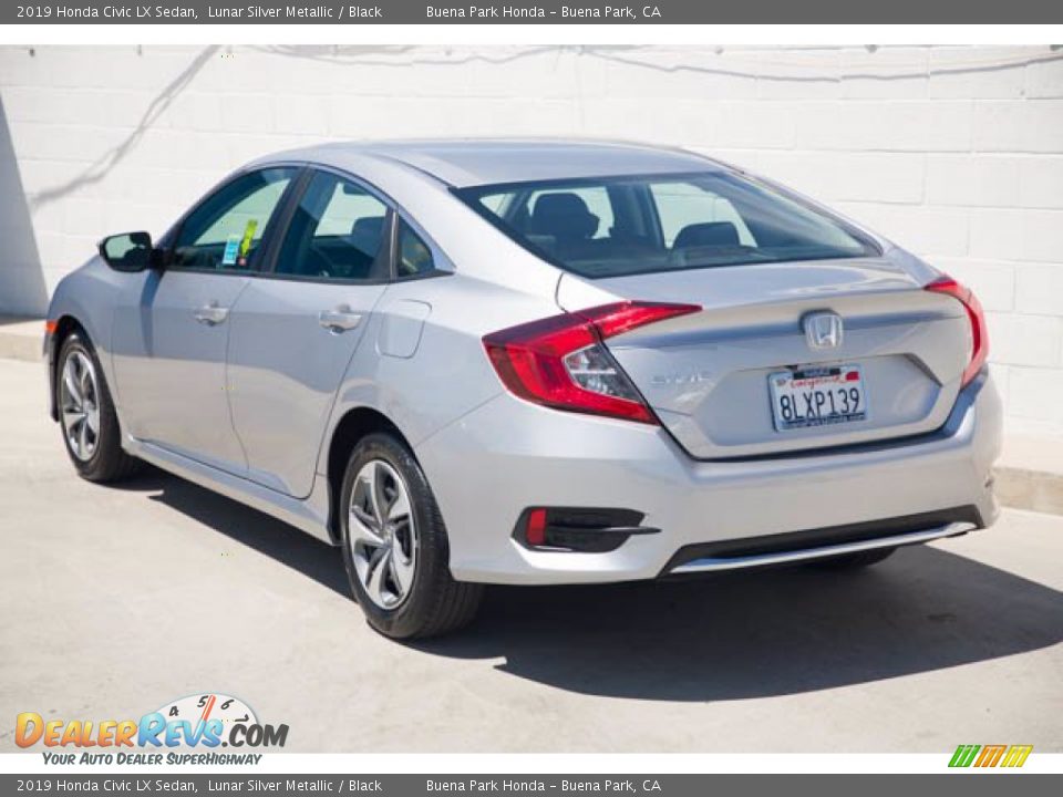 2019 Honda Civic LX Sedan Lunar Silver Metallic / Black Photo #2