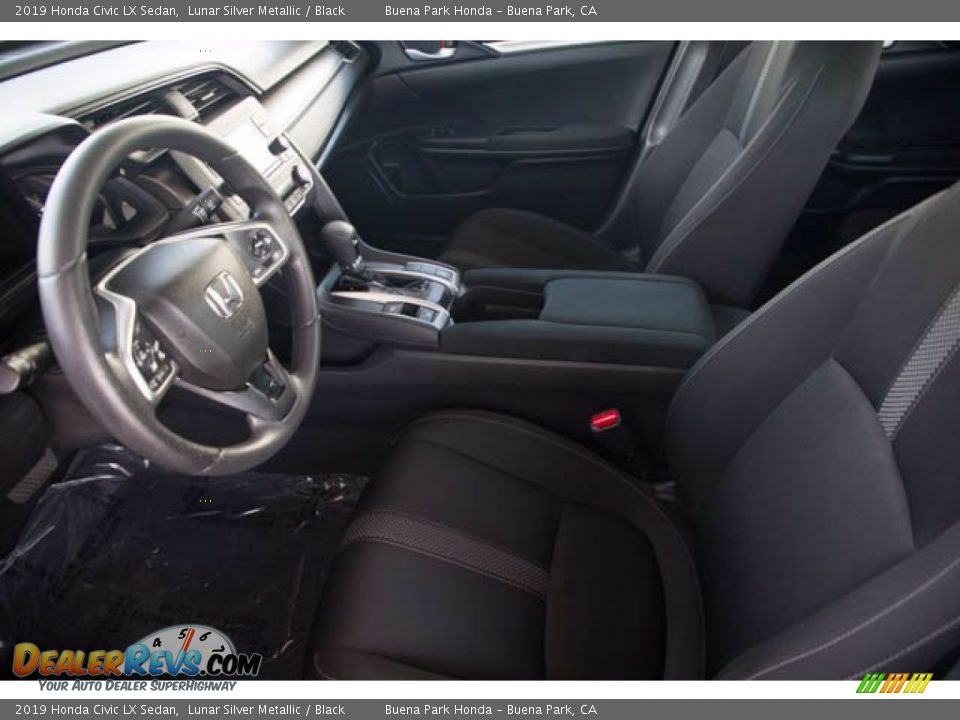 2019 Honda Civic LX Sedan Lunar Silver Metallic / Black Photo #3