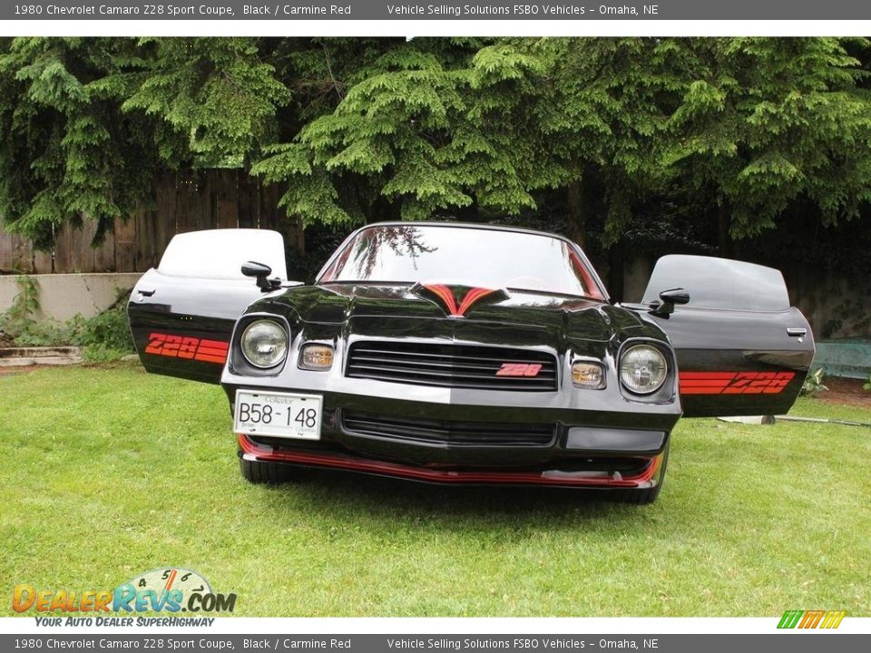 1980 Chevrolet Camaro Z28 Sport Coupe Black / Carmine Red Photo #6