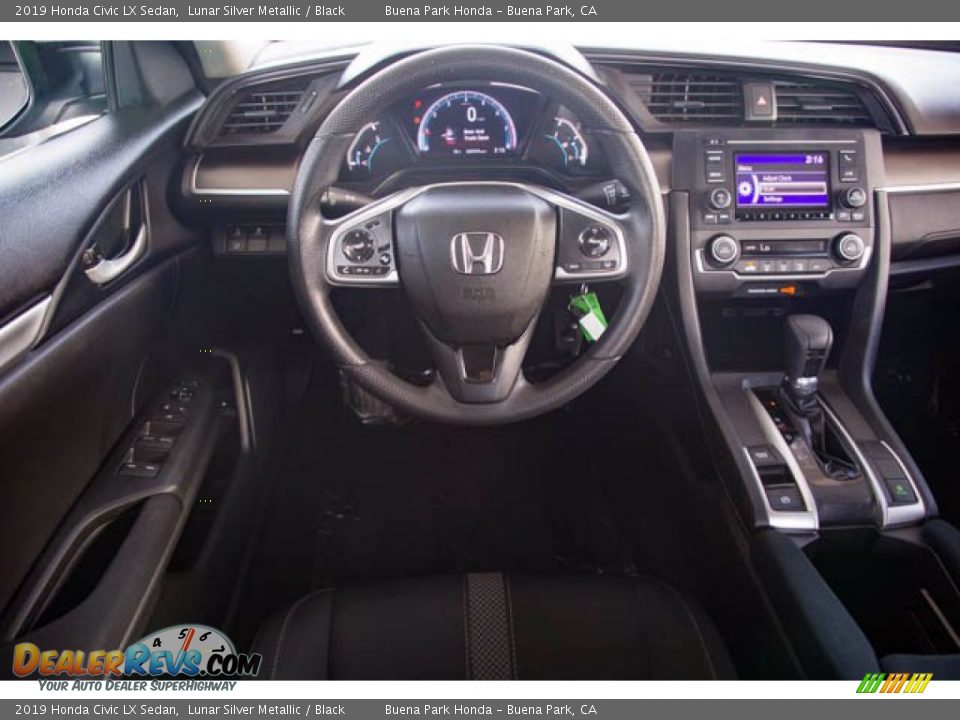 2019 Honda Civic LX Sedan Lunar Silver Metallic / Black Photo #5