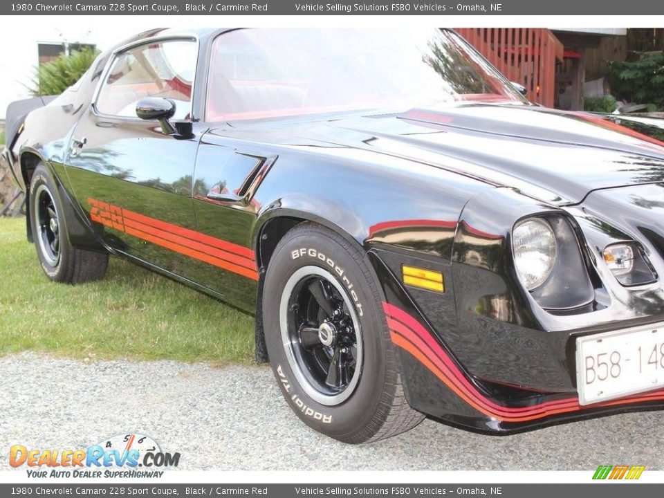 1980 Chevrolet Camaro Z28 Sport Coupe Black / Carmine Red Photo #7