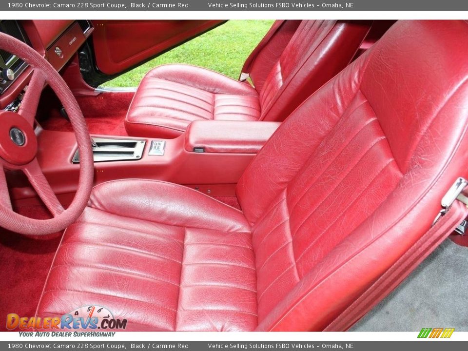 Front Seat of 1980 Chevrolet Camaro Z28 Sport Coupe Photo #8