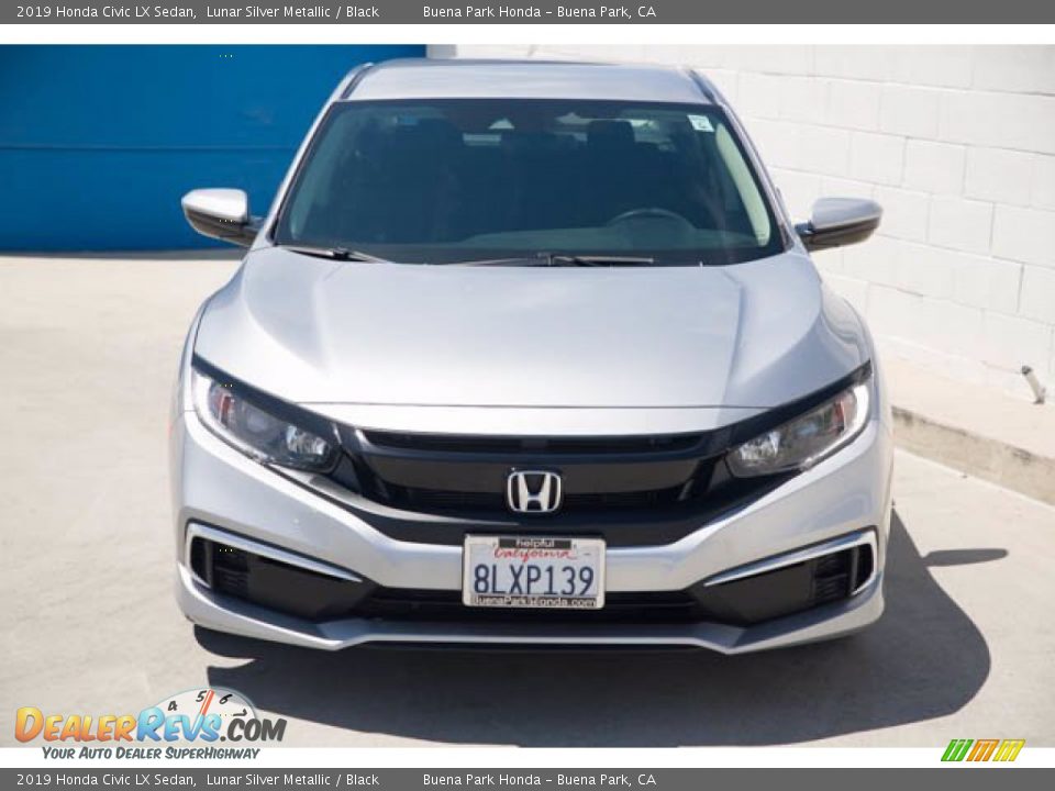 2019 Honda Civic LX Sedan Lunar Silver Metallic / Black Photo #7
