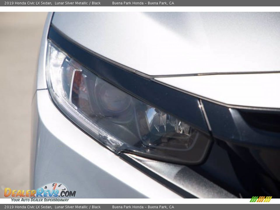 2019 Honda Civic LX Sedan Lunar Silver Metallic / Black Photo #8
