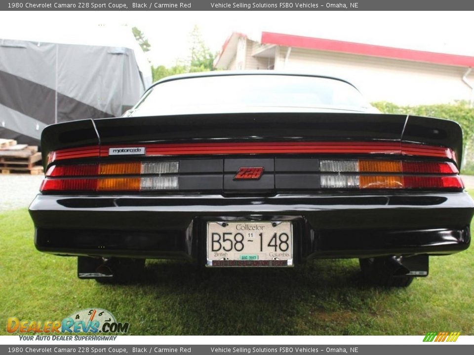 1980 Chevrolet Camaro Z28 Sport Coupe Black / Carmine Red Photo #10