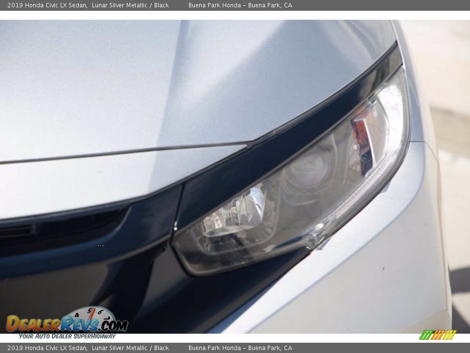 2019 Honda Civic LX Sedan Lunar Silver Metallic / Black Photo #9