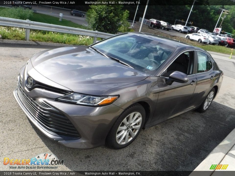 2018 Toyota Camry LE Predawn Gray Mica / Ash Photo #10