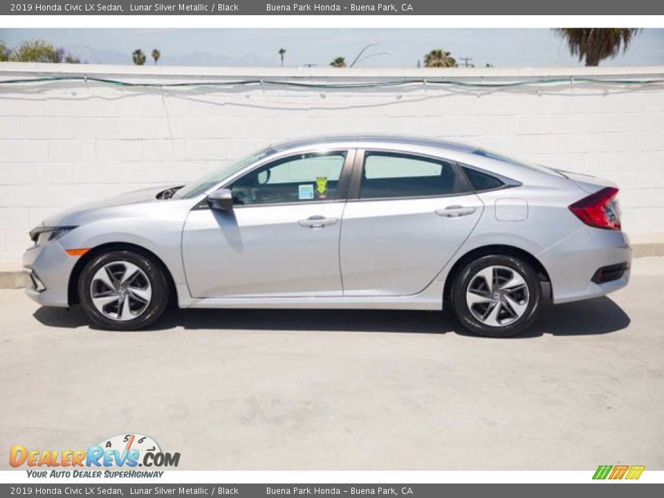 2019 Honda Civic LX Sedan Lunar Silver Metallic / Black Photo #10