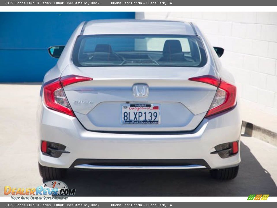 2019 Honda Civic LX Sedan Lunar Silver Metallic / Black Photo #11